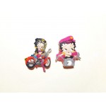 Betty Boop Pins Lot #40 Biker Designs Two Pieces.